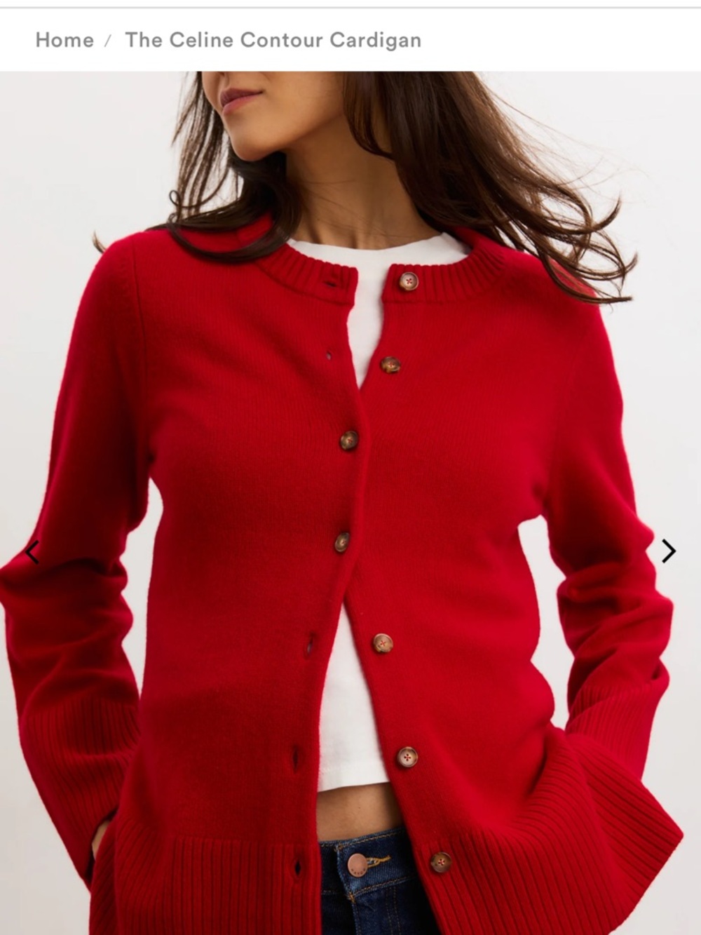 Hatch Red Cardigan Sweater size 1